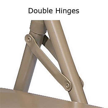 NPS 3200 Series Premium 2" Fabric Upholstered Double Hinge Folding Chair