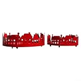 Photo Gallery yuanpgky set di vassoi decorativi natalizi in ferro battuto, decorazioni natalizie per la casa dei cartoni animati, vassoi per candele, dolcetti, rosso e bianco, confezione da 2 (rosso) Photo Gallery yuanpgky set di vassoi decorativi natalizi in ferro battuto, decorazioni natalizie per la casa dei cartoni animati, vassoi per candele, dolcetti, rosso e bianco, confezione da 2 (rosso)