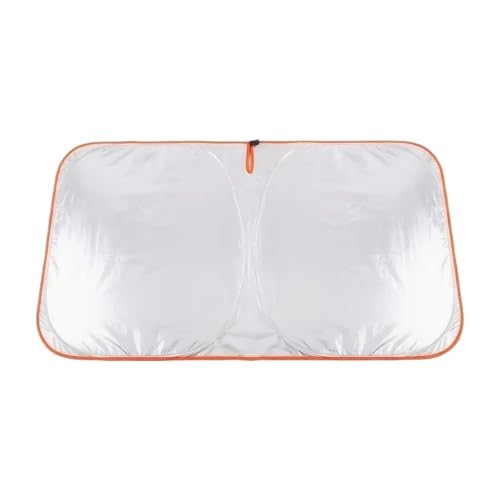 Pare-soleil de pare-brise de voiture orange pliable pour protection thermique