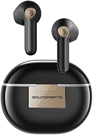 SoundPEATS Wireless Earbuds Air3 Deluxe HS with Hi-Res Audio Certification and LDAC Codec, Bluetooth 5.2 Earphones with 4 Mics and ENC for Calls, 14.2mm Driver, 60ms Low Latency Game Mode, App Control