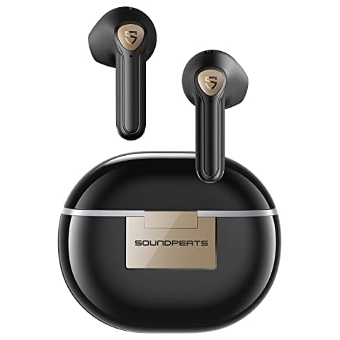 SoundPEATS Wireless Earbuds with Hi-Res Audio, Air3 Deluxe HS Semi in-Ear Headphones with LDAC, ENC Clear Call, APP Control, 14.2mm Large Driver, Game Mode, In-ear Detection, Total 20H Playtime Cover