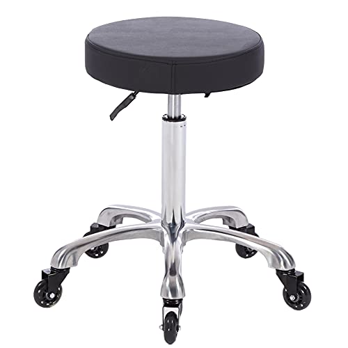 Mccursor Rolling Salon Stool Swivel Chair With Wheels Height Adjustable Hydraulic For Hair Salon Beauty Facial Massage Spa Tattoo Medical Home Office #TOP21
