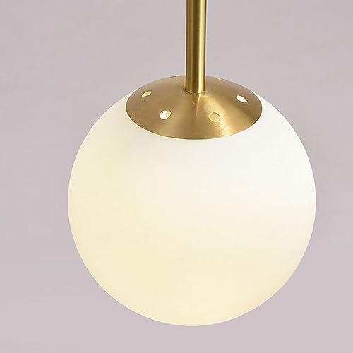 Mini éclairage pendentif en or industriel et verre chic - 3