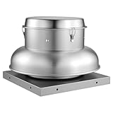 Top 10 Picks for the Best Roof Mounted Attic Fan Review 7 VEVOR Roof Exhaust Fan, 900CFM & 1500CFM Adjustable Speed Control Attic Vent Fan with High-Power Motor, 21inch Fan Base Heavy-Duty Aluminum Alloy, Compact for Garage,Kitchen,Bathroom,Silver
