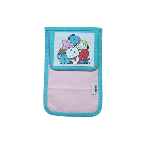 Estojo Multiuso BTSs, Tema K-pop com Personagens Ilustrados 21cm