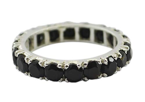 Véritable onyx noir bague argent idéal cadeau d'anniversaire et fêtes