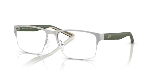 Image of Armani Exchange mens Ax1068 Rectangular Prescription Eyewear Frames