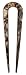 France Luxe Skinny Flex Chignon Pin - Onyx