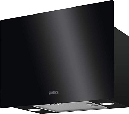 Zanussi Series 20 60cm Chimney Cooker Hood - Black Glass