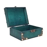 Caja De Almacenamiento Del Cofre Del Tesoro, Cajas De Madera Antiguas Con Candado Almacenamiento De Madera Y Caja Decorativa Esquinas Del Cofre De La Joyería Del Tesoro Caja De Almacenamiento De La Jo