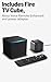 Amazon Fire TV Cube, with AI-powered Fire TV Search, Hands-free streaming device with Alexa, Wi-Fi 6E, 4K Ultra HD