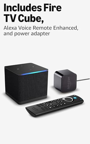 Image of Amazon Fire TV Cube, with AI-powered Fire TV Search, Hands-free streaming device, find shows faster with Alexa+, Wi-Fi 6E, 4K Ultra HD