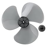 CHICTRY Plastic Fan Blade Replacement Leaves with Nut Cover for Household Standing Pedestal Fan Table Fanner...