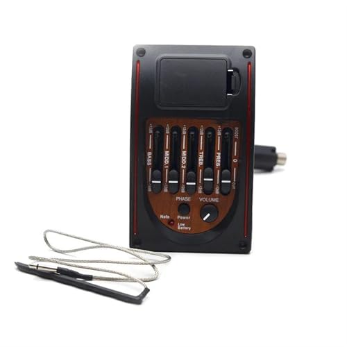 Pré-amplificador De Violão Acústico De 5 Bandas, Equalizador De 5 Bandas, Captador, Sintonizador, Ca