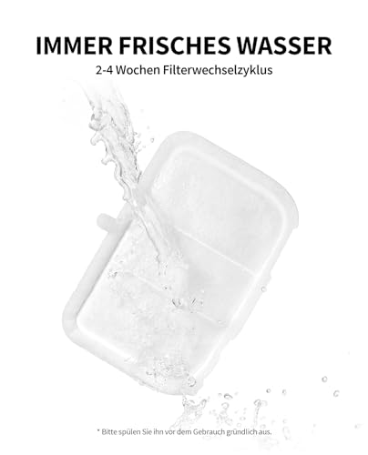 PETKIT EVERSWEET MAX Filter,Aktivkohle, Hocheffiziente Filtration,5pcs für Katzen Hunde Trinkbrunnen