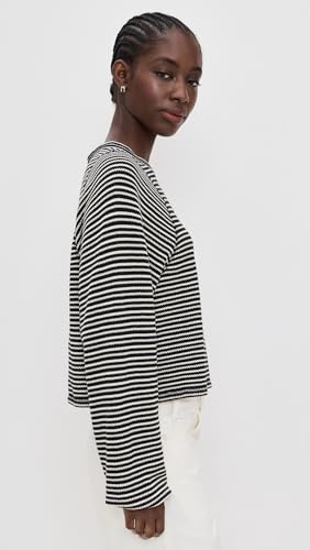 Madewell Women's Striped Curved Long-Sleeve Tee4