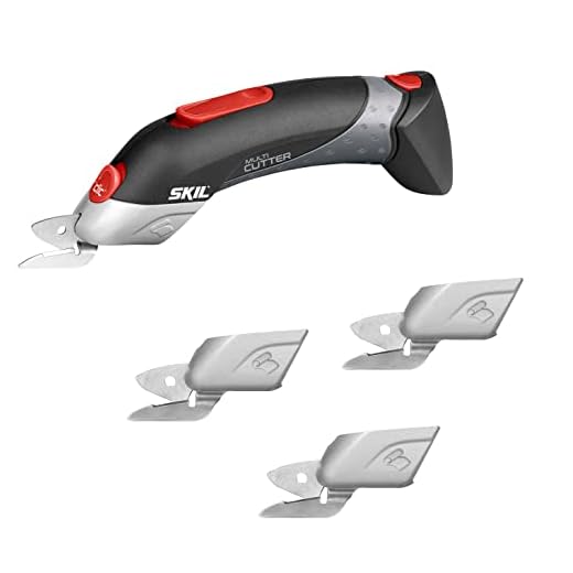 SKIL Multi-Cutter 2900 AJ universales (con Cargador, batería de 4,8 V, 4 Cabezales de Tijera), Negro, inkl. 4x Scherenkopf