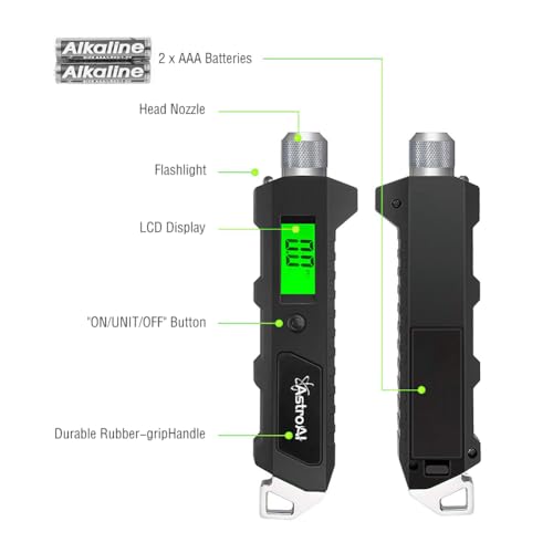 Manomètre électronique numérique de pression des pneus auto et moto
