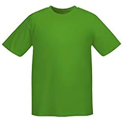 Ropa De Trabajo Fontanero MISEMIYA - Camiseta Uniforme Laboral Industrial Taller MECÁNICO TÉCNICO Fontanero ALBAÑIL- Ref.001 - M, Verde Manzana