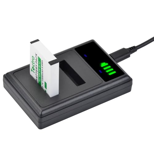 Tectra 2X High Capacity EN-EL12 Replacement Battery and LED Dual Charger for Nikon Coolpix A1000 B600 W300 A900 AW100 AW110 AW120 AW130 S6300 S8100 S8200 S9050 S9200 S9300 S9400 P310