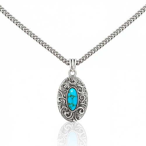 Wrangler Vintage Turquoise Jewelry for Women, Western Jewelry Necklace