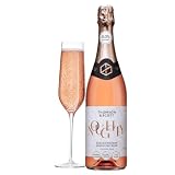 Thomson & Scott Noughty Sparkling Rosé, Alcohol Free, Dealcoholized Non Alcoholic Wine, Light, Apple, Medium Sweetness, Low Acidity, Organic, Low-Sugar, Halal, 0% Abv, 750Ml Bottle, 1 Pack