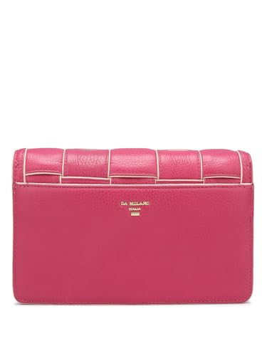 Image of Da Milano Women's Leather Sling Bag - Pink