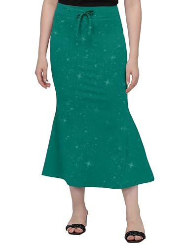 Image of Mehrang Stretchable Shimmer Saree Shapewear Petticoat for Women, Skirts for Women,Shape Wear Dress for Saree