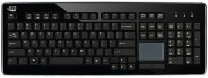 adesso wkb-4400ub 104key usb wireless touchpad keyboard blk pc ez connect tact key