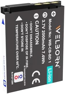 Welborn (2000 mAh) NP-BD1 Battery Compatiable with Sony Cyber-Shot DSC-T2, DSC-T70, DSC-T77, DSC-T90, DSC-T200, DSC-T300, DSC-T500, DSC-T700, DSC-T900, DSC-TX1, DSC-TX1H, DSC-TX1N