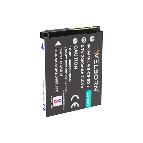 Welborn (2000 mAh) NP-BD1 Battery Compatiable with Sony Cyber-Shot DSC-T2, DSC-T70, DSC-T77, DSC-T90, DSC-T200, DSC-T300, DSC-T500, DSC-T700, DSC-T900, DSC-TX1, DSC-TX1H, DSC-TX1N