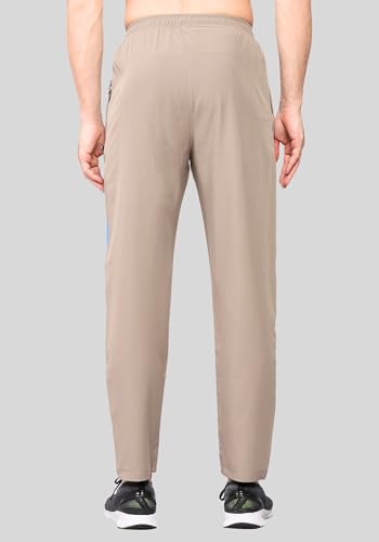 Image of Men's Ns Lycra Spandex Mixx Polyester Sports Trackpants with Both Side Zipper Pockets
