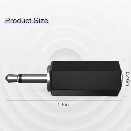 Image of MX 2.5mm Male to 3.5mm Female Audio Adapter Converter, Stereo /Mono AUX Jack for Headphones, Earphones, Headsets, Speakers & Audio Systems, Durable Metal Connector, Plug & Play (Pack of 2)
