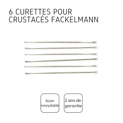Miniatura 4 de Fackelmann Cucharas De Marisco, Cubiertos Especiales Para Sacar Toda La Carne De Cualquier Clase De Marisco, Acero Inoxidable, 19 Cm, Pack De 6 Unidades