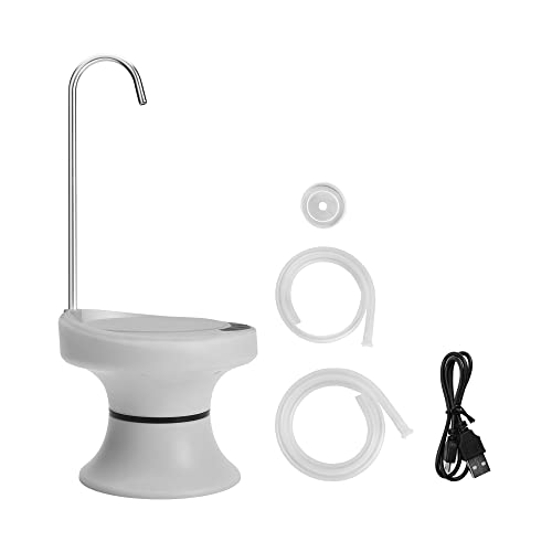Drinking Water Dispenser Pump With Tray, Maypott Electric Water Pump For 1-5 Gallon Bottle Water Jugs, Usb Rechargeable Bpa-Free, Portable For Home Kitchen, Outdoor Camping (White) #TOP6