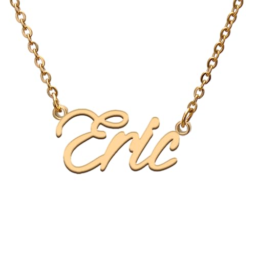 Eric Name Tag Necklaces for Her His Friends Familys Relationship Memory Jewelry Gift