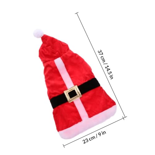 Disfraz de Navidad para perro pequeño rojo miniatura 2