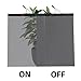 Filmbase Smart Film PDLC Switchable Smart Film Adhesive Smart Glass Film for Meeting Room Office Home etc. A4 Size (Grey)