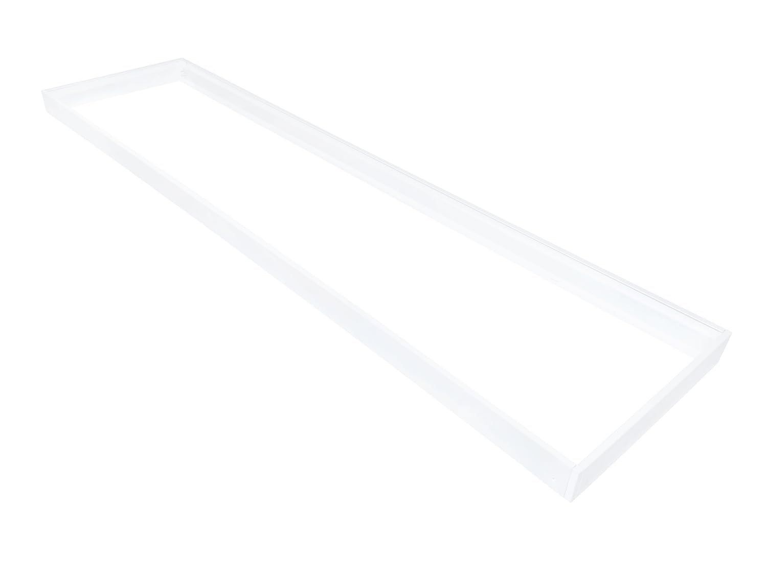 KOLORENO Aluminium LED Panel Frame Mounting Frame Wall Ceiling Light Installation Frame LED Panel Mounting Frame 120 x 30 cm White