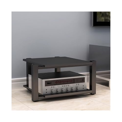 Mueble HiFi Rack de Audio negro de 3 niveles para organizar sus equipos multimedia en el salón