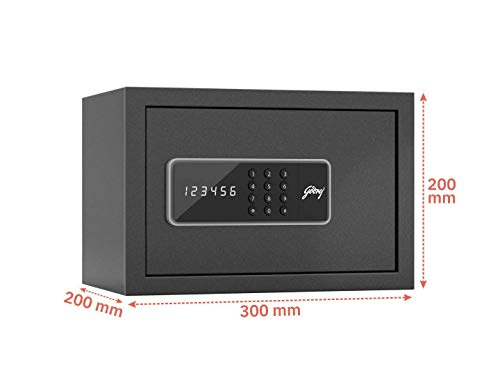 Image of Godrej Security Solutions Godrej 8 litres Home Safe Digital Locking Systems (Digi, Ebony, Nannan, Grey)