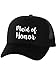 Maid of Honor Truckers Mesh Snapback hat in Black - One Size
