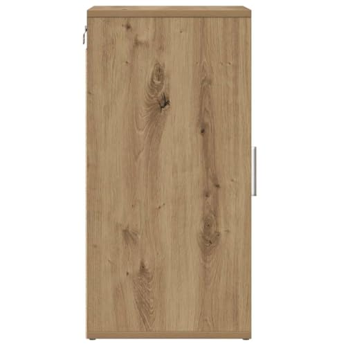 Zapatero de roble Artisan pequeño con 5 compartimentos para entrada 8