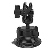 Eulbevoli Saugnapf, Doppelkugel-ABS-Halterung Kfz-Datenrekorder Saugnapf, Saugnapfständer mit 360 ° -Kamera-Halterung für Gopro/DJI OSMO Action/OSMO-Tasche