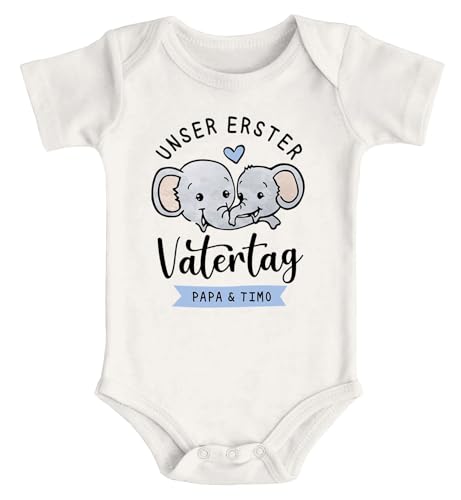 SpecialMe® Baby Body für Mädchen & Jungen mit Spruch Unser erster...