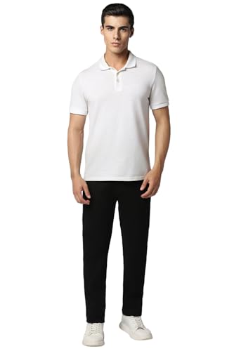 Image of Peter England Men's Regular Fit Mid Rise Pants