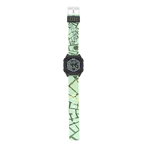 Zoop Marvel Digital Dial Green Plastic Strap Watch for Kids - NS16025PP03