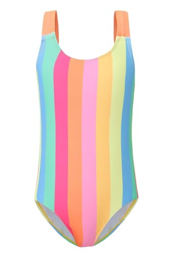 Image of Girls One Piece Swimsuits Tie Dye Bathing Suit for Girls Hawaiian Swimwear 3-16 Years