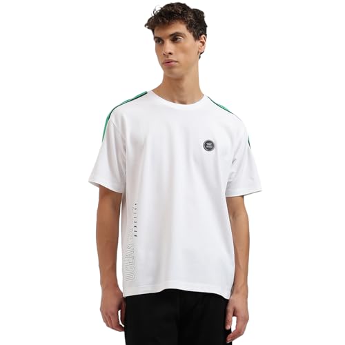 Image of United Colors of Benetton Men Cotton Solid Regular Fit Polo Shirt