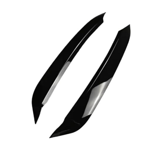 Tcvnmr Car Headlight Eyebrows Headlight Eye Lid Fit for VW Polo MK6 GTI TSI TGI MPI TGI Line 2017–2024,Car Head Lamp Light Eyelids Eyelash Exterior Decoration Accessory